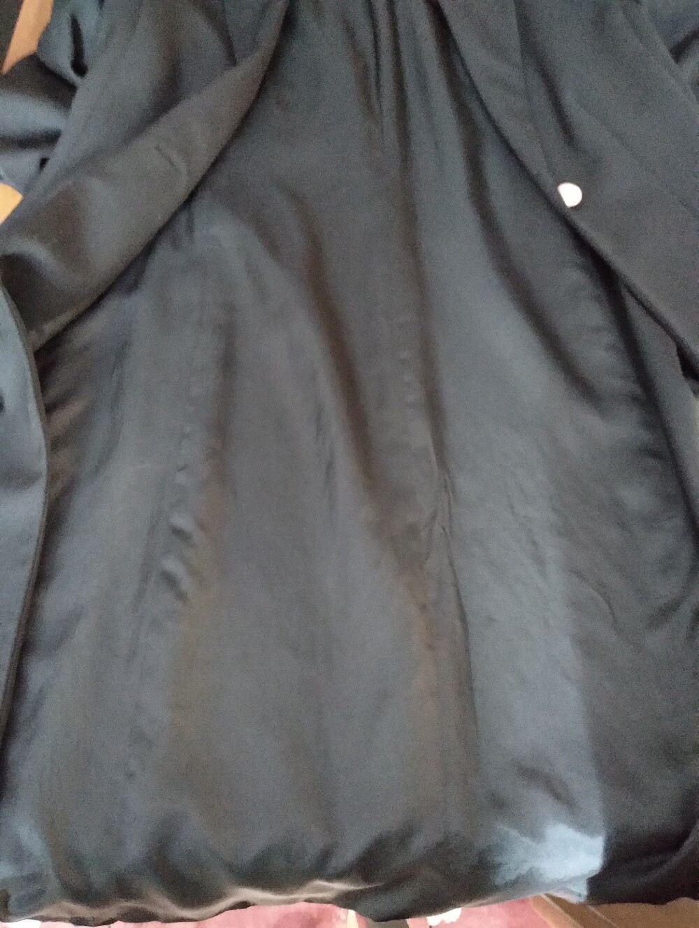 Women's Wool Blend Lined Black Mid Length Jacket Sz 4 In Excellent Condition - Picture 9 of 13